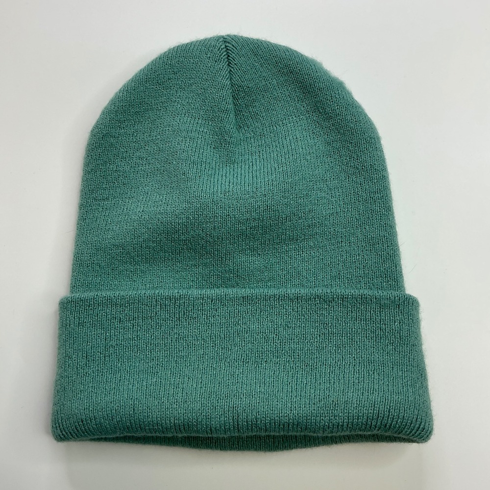 Carhartt Green Watch Hat Beanie Unisex OSFA A18‎ Rib Knit Logo Patch USA Made - Picture 2 of 12